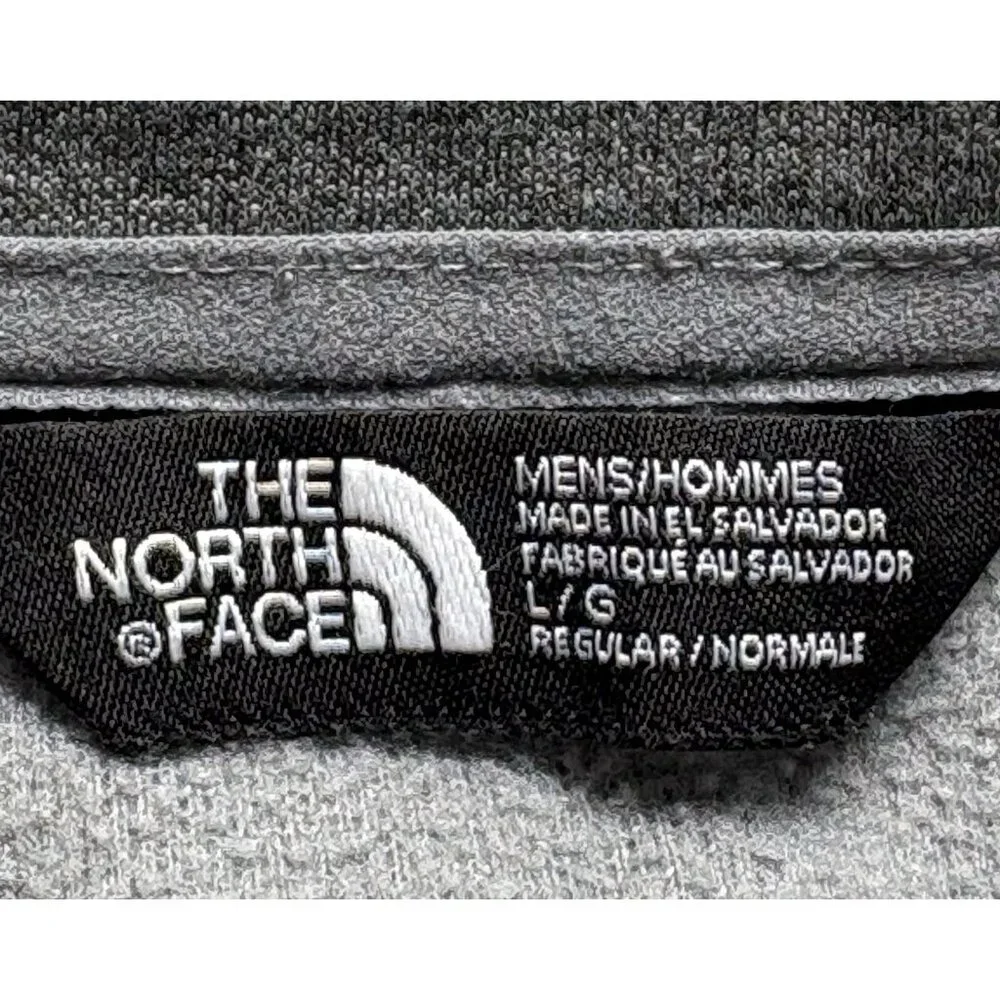 THE NORTH FACE Men Full‎ Zip Lightweight Jacket Sz L Gray Outdoors Hiking 67-4
